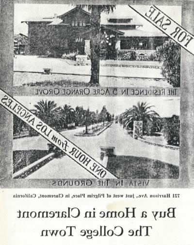 1929年格罗夫房子广告-在克莱蒙特买房子